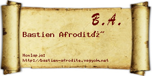 Bastien Afrodité névjegykártya